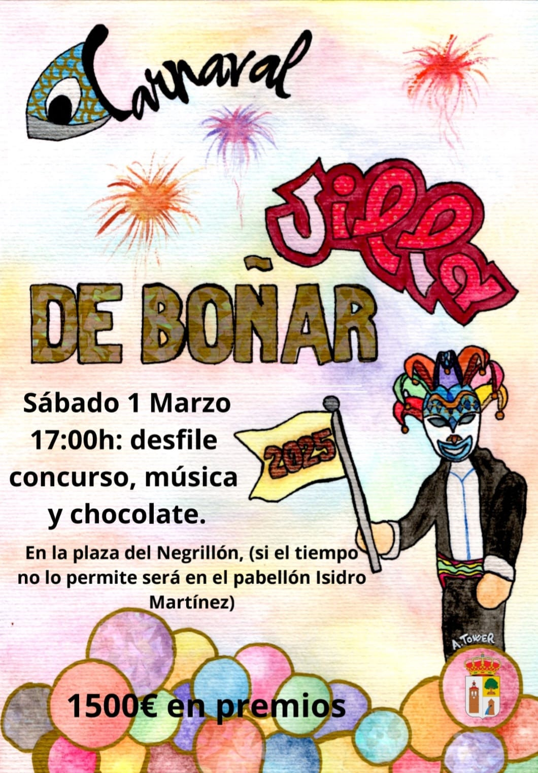 Cartel carnaval 2025 bou00f1ar