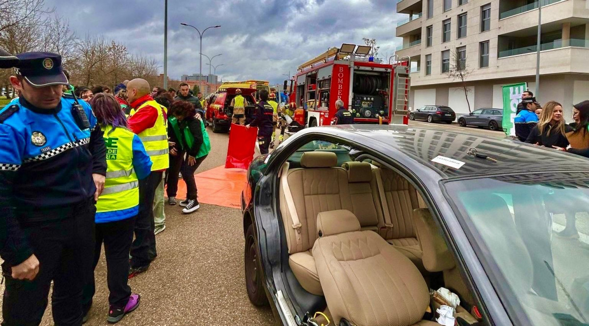Simulacro accidente leon (5)