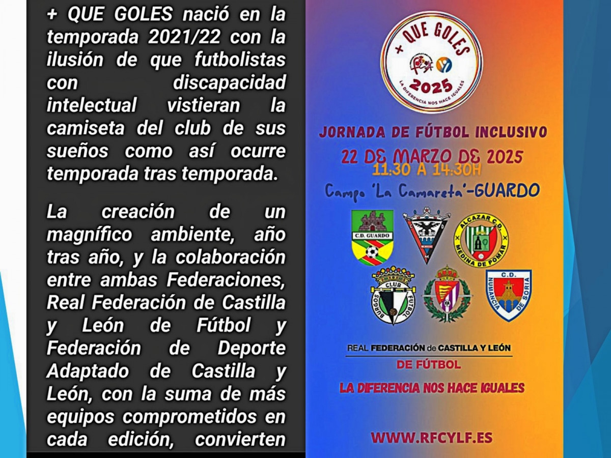 Jornada de futbol inclusivo guardo