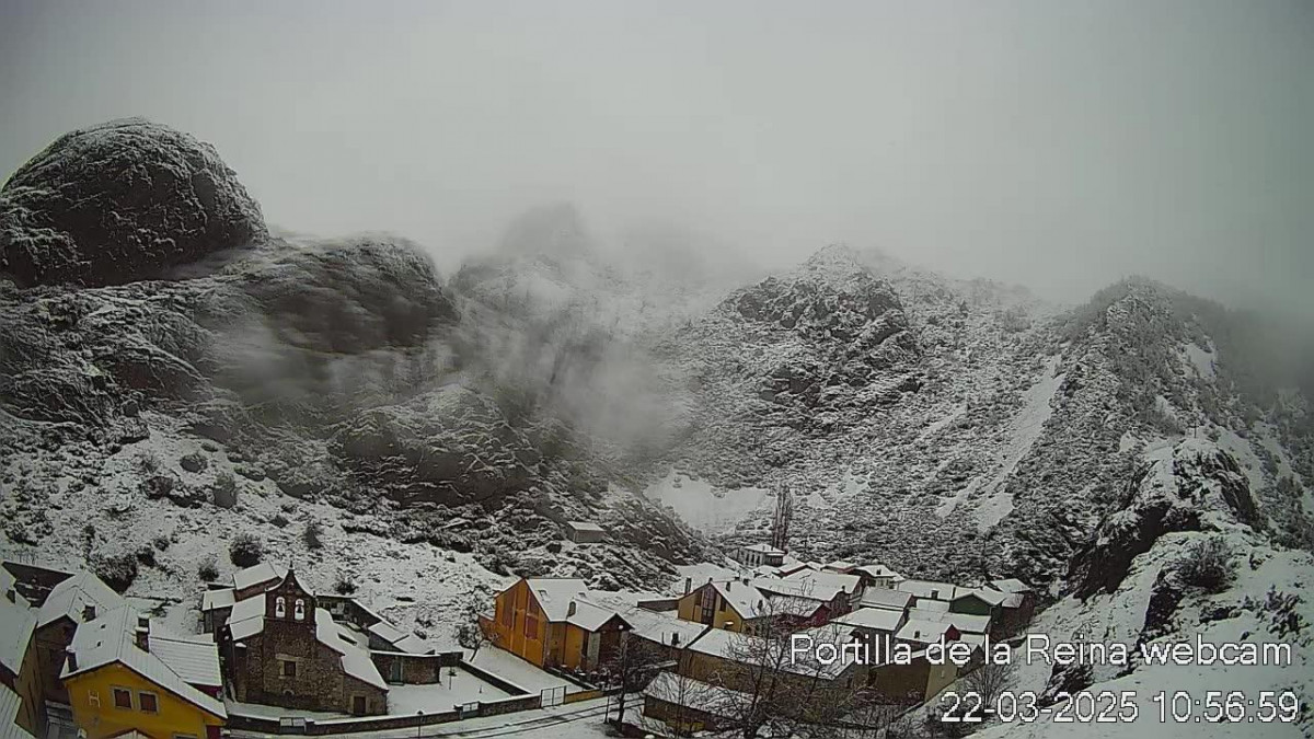 Portilla de la Reina   22 marzo 2025 nieve