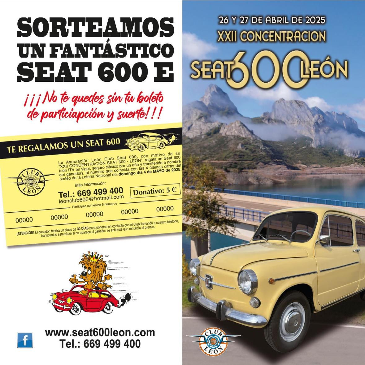 Cartel concentracion seat 600 riaño