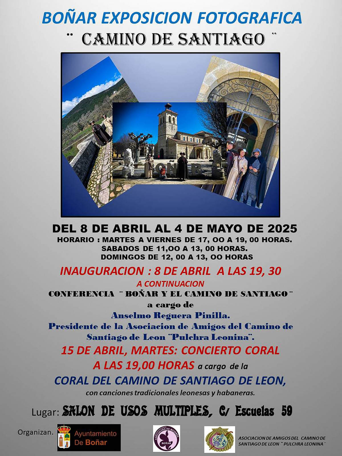 Cartel exposicion camino de santiago