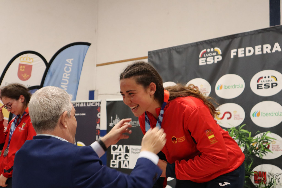Cecilia garcia (Cistierna) campeona de espau00f1a de lucha femenina (3)