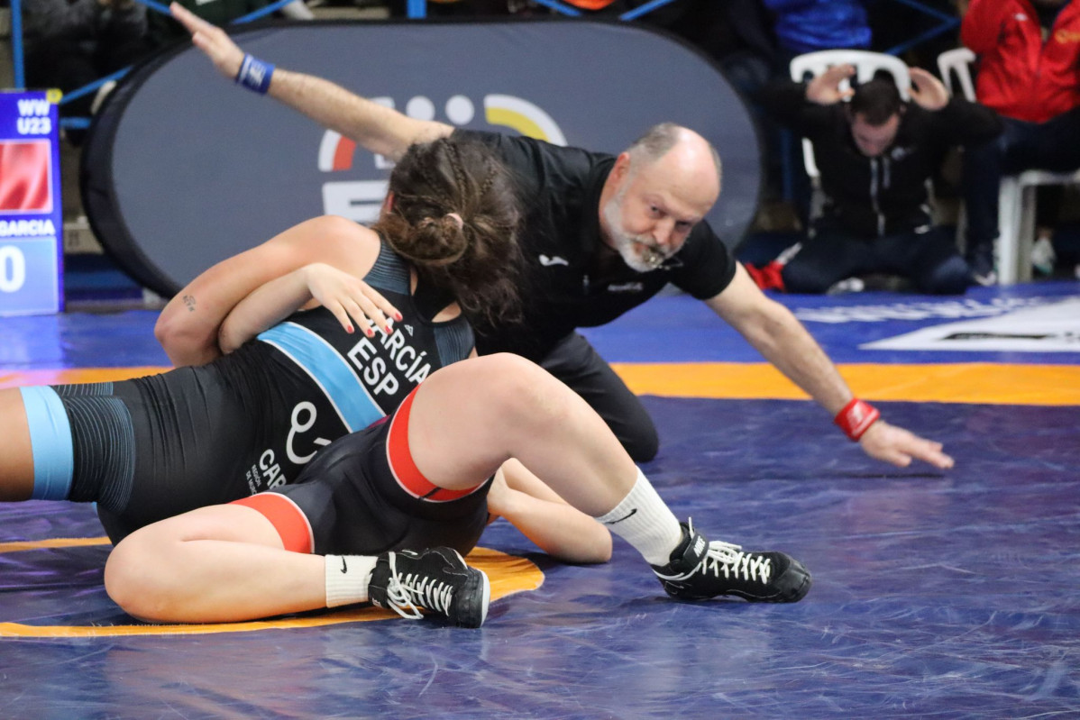 Cecilia garcia (Cistierna) campeona de espau00f1a de lucha femenina (6)