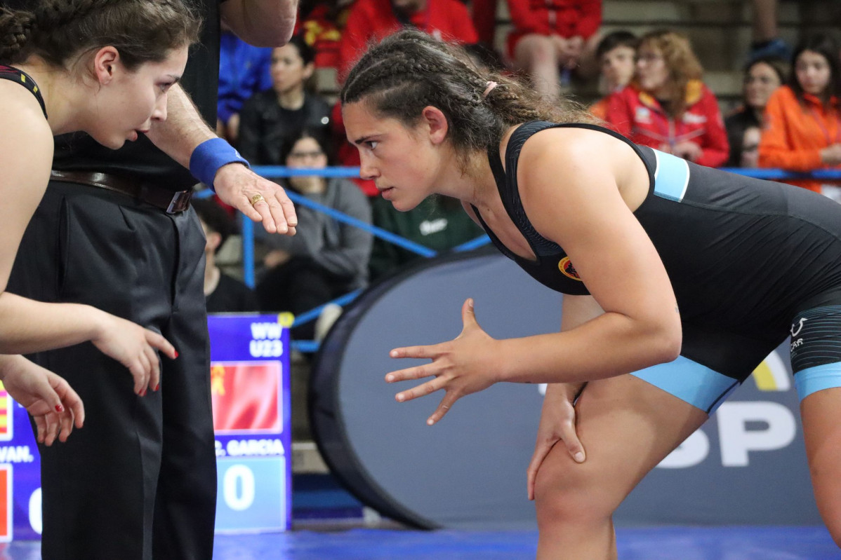 Cecilia garcia (Cistierna) campeona de espau00f1a de lucha femenina (10)