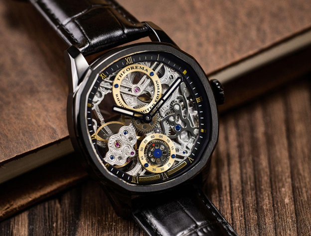 Tufina Theorema Munich Reloj Mecu00e1nico de Cuerda Manual GM 129 6 Negro