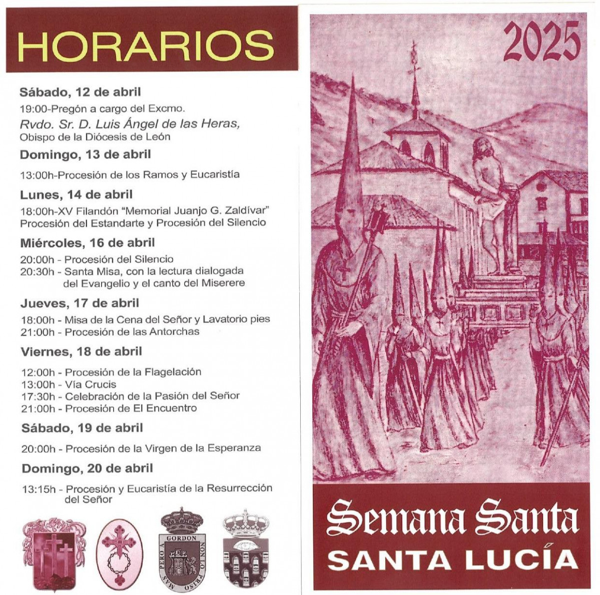 Programa semana santa 2025 santa lucia