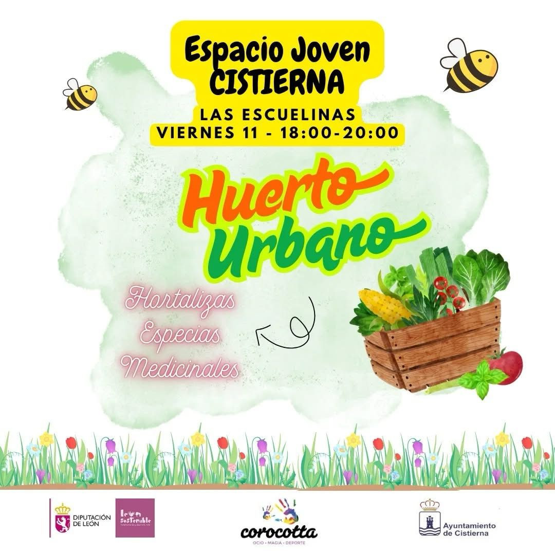 Cartel huerto urbano