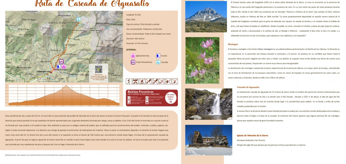 Ruta cascada de aguasalio valverde de la sierra