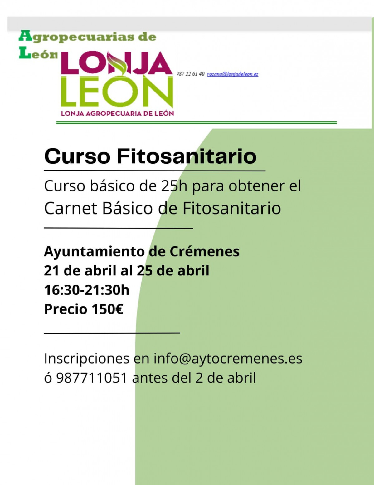 Curso fitosanitario