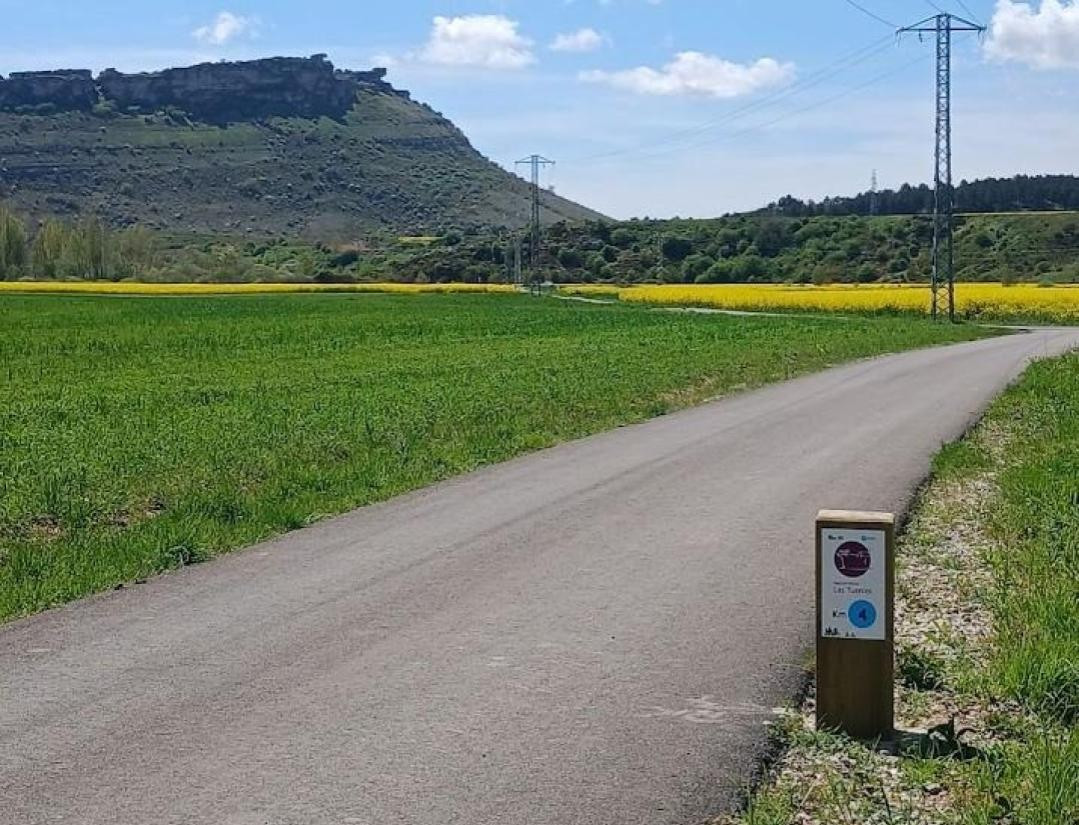 Carril bici villaescusa geoparque las loras