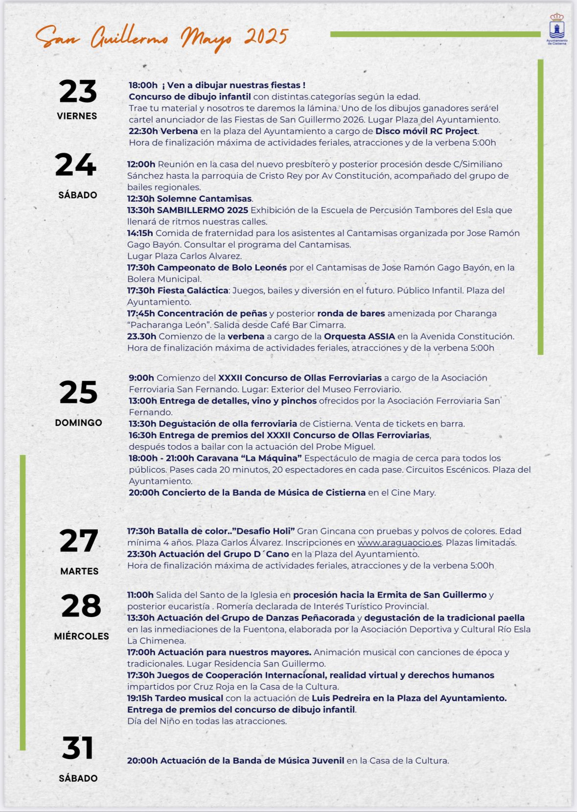 Fiestas San Guillermo Cistierna 2025 2