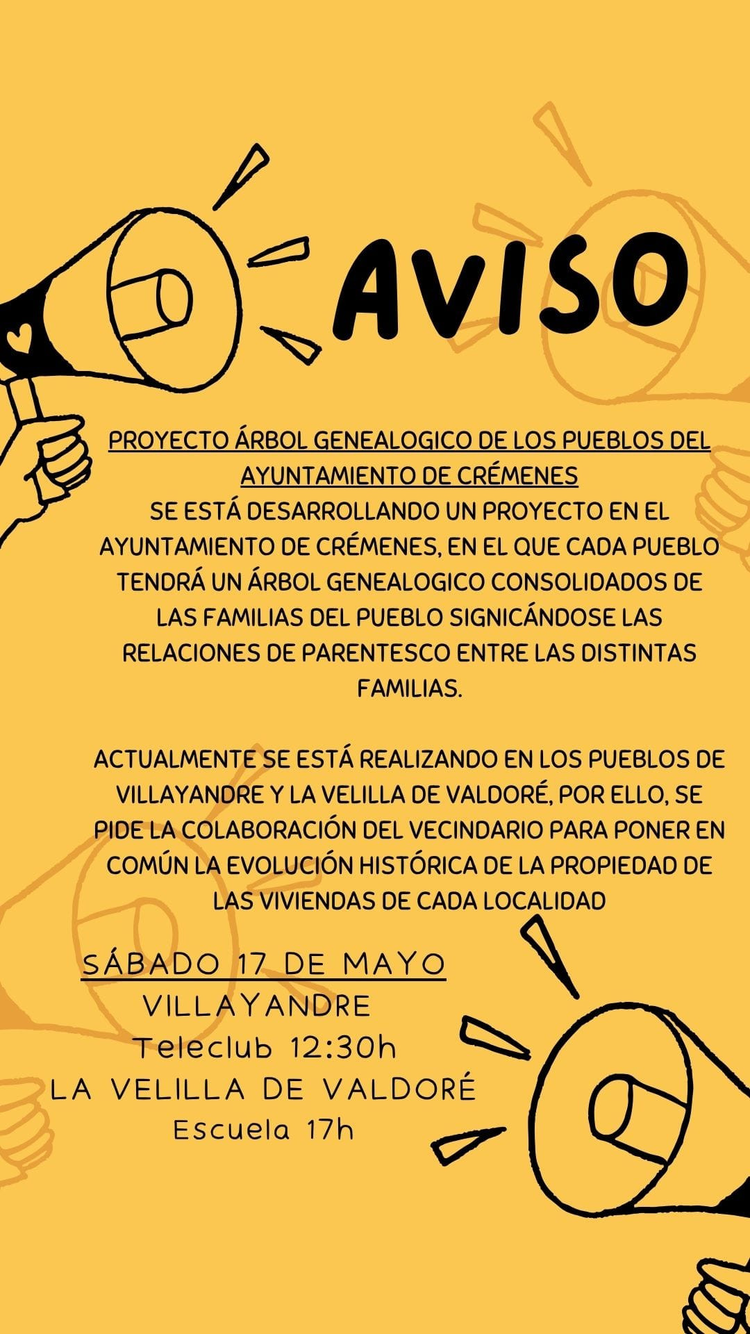 Proyecto arbol genealogico cremenes