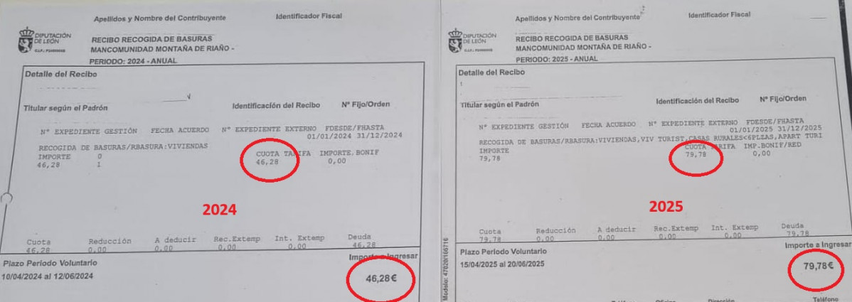 Recibos basuras