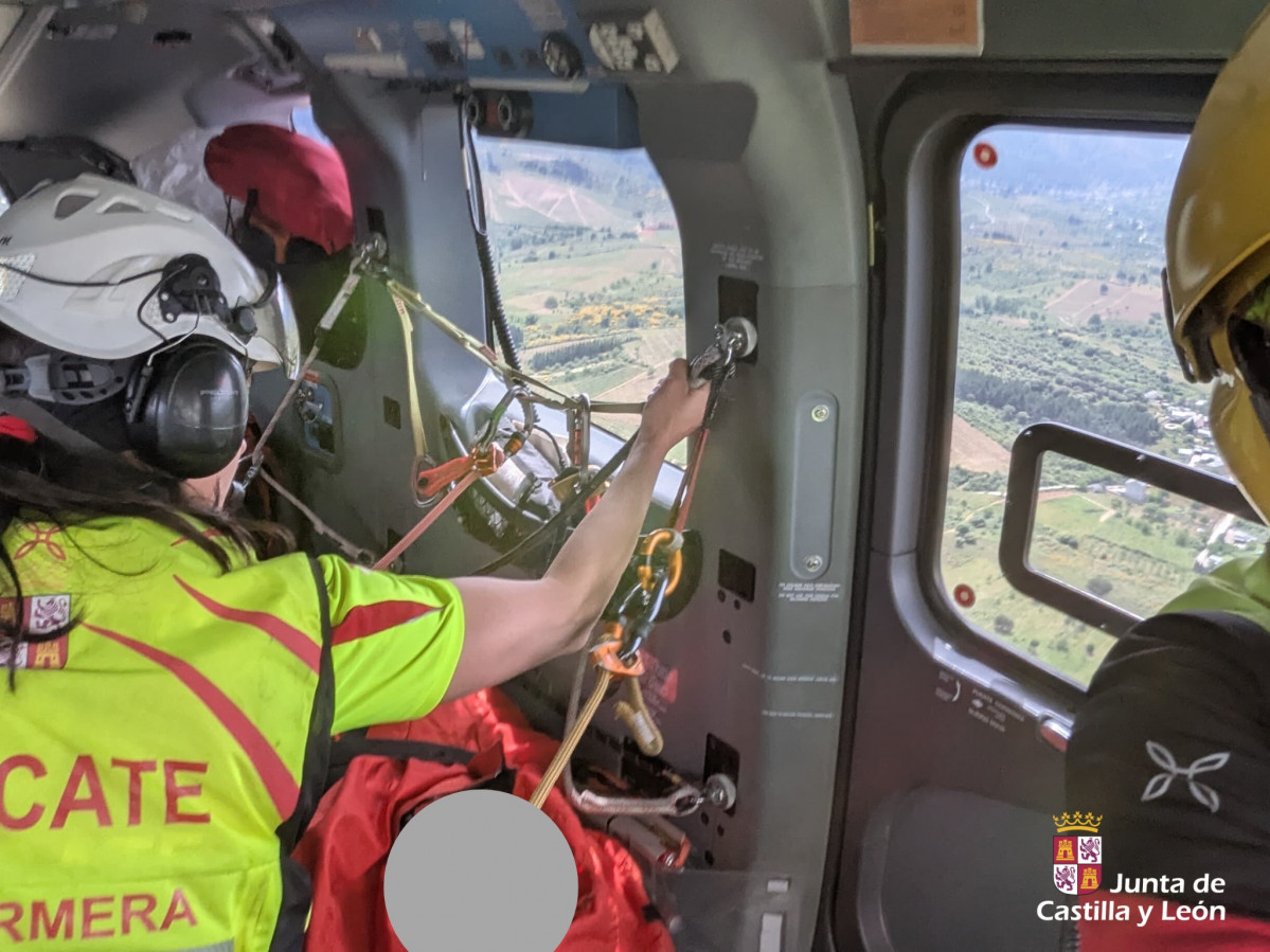 Helicoptero 112 castilla y leon rescate 2025