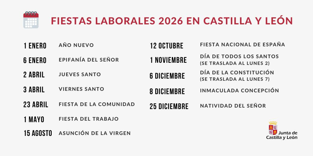Calendario de festivos