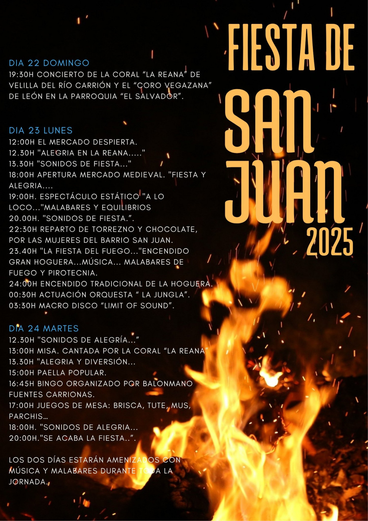 Fiestas de san juan velilla 2025