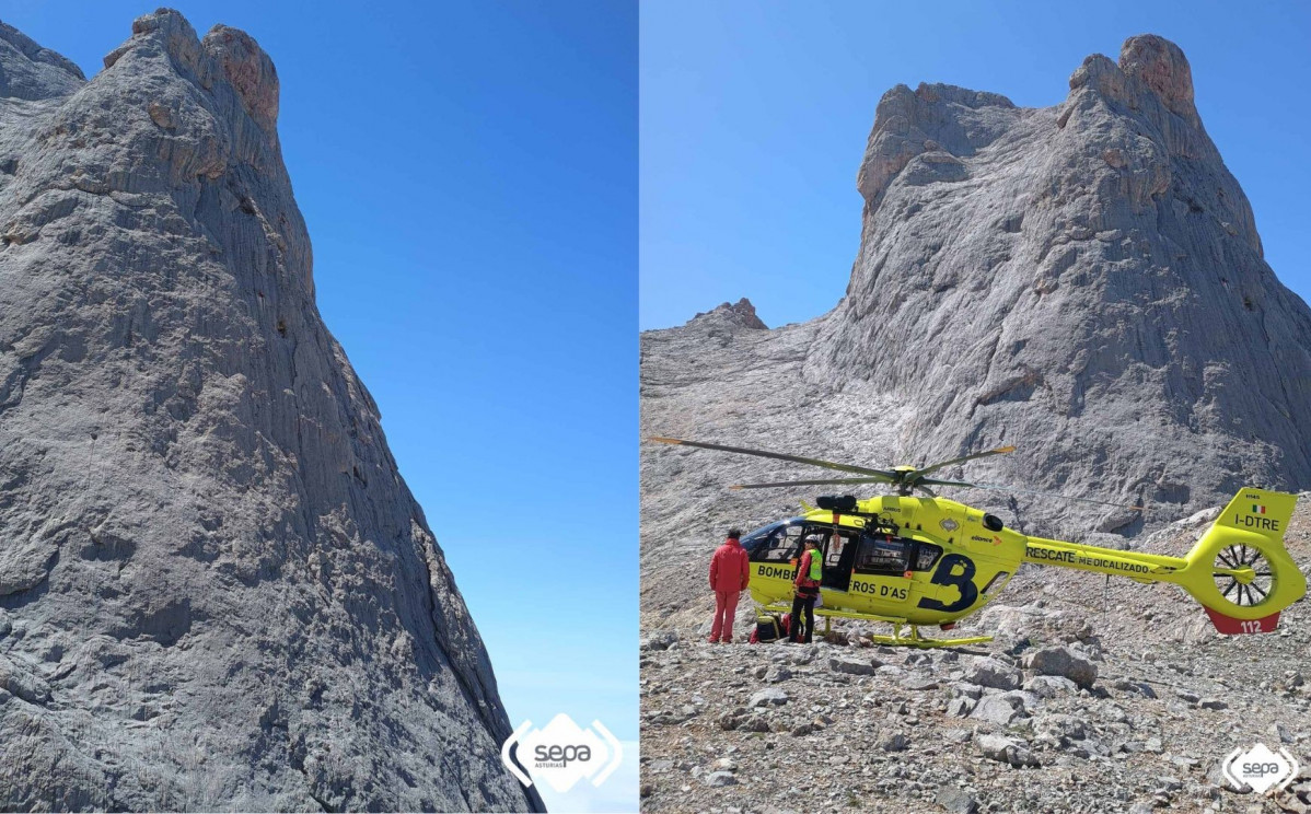 Rescate pico urriellu picos de europa sepa
