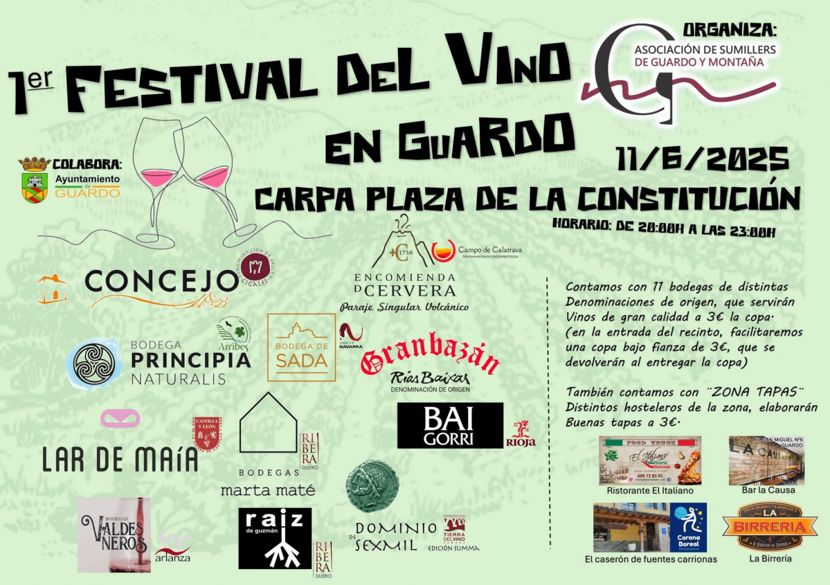 Cartel festival del vino