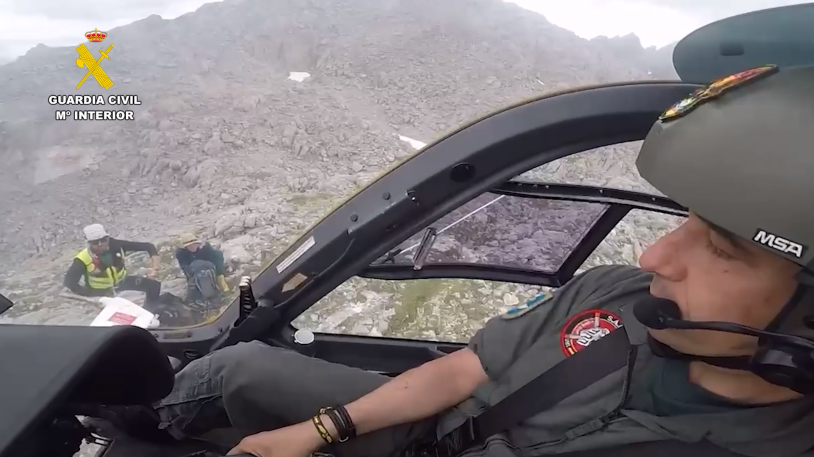 Rescate greim de sabero picos de europa leon