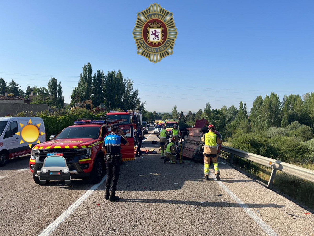 Accidente carretera asturias leon
