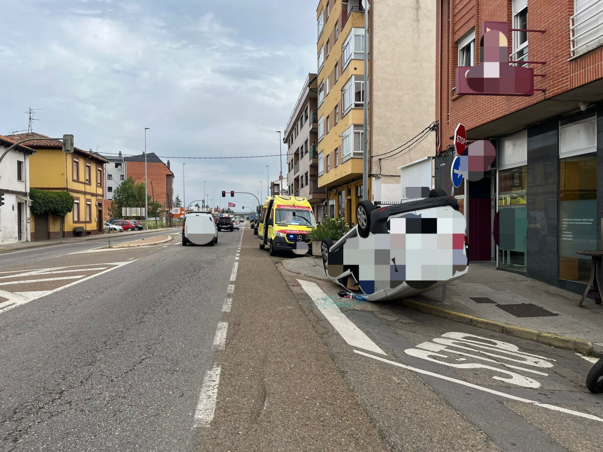 Accidente trobajo del cerecedo policia local leon