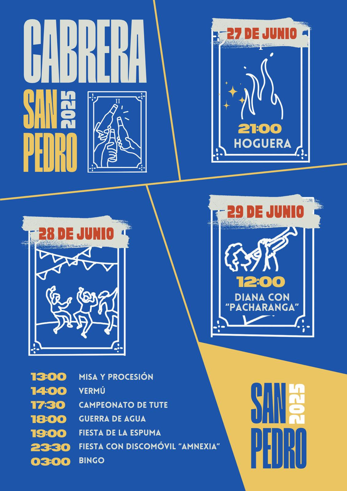 Programa fiestas cabrera 2025