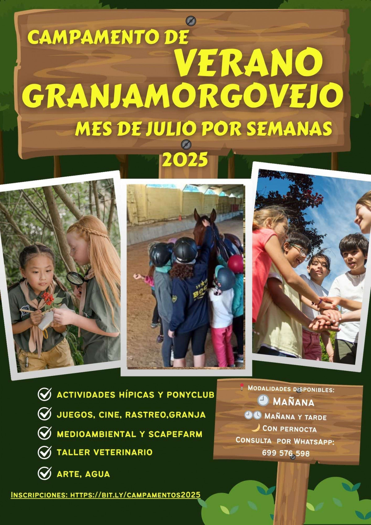 Cartel campamento granjamorgovejo