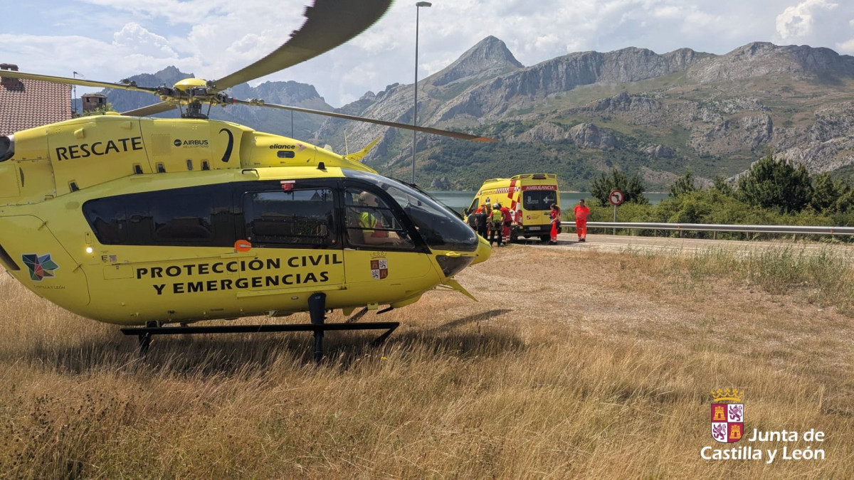 Helicpoptero ambulancia 112 cyl riau00f1o