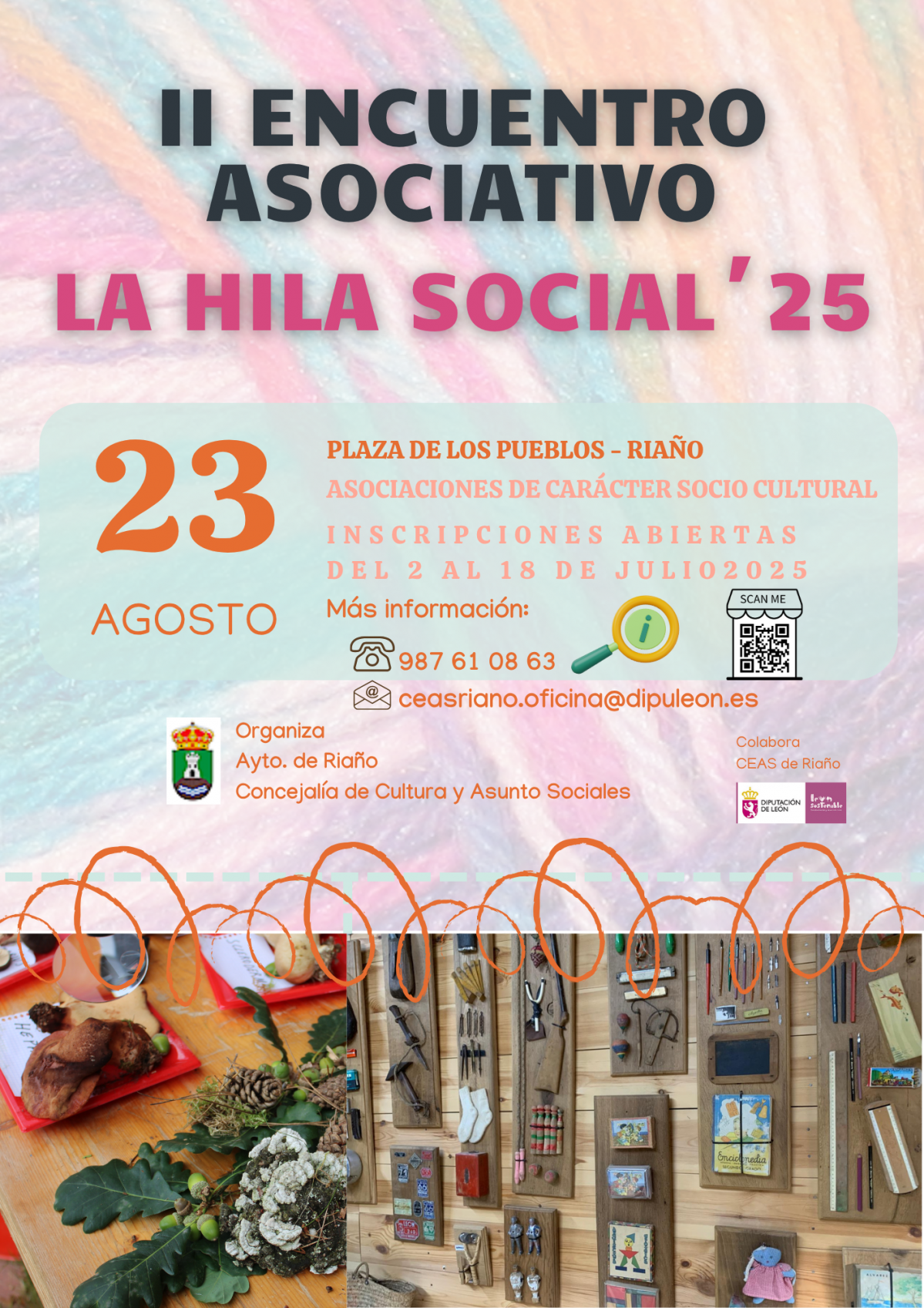 Cartel inscripciones asociaciones Hila Social 2025