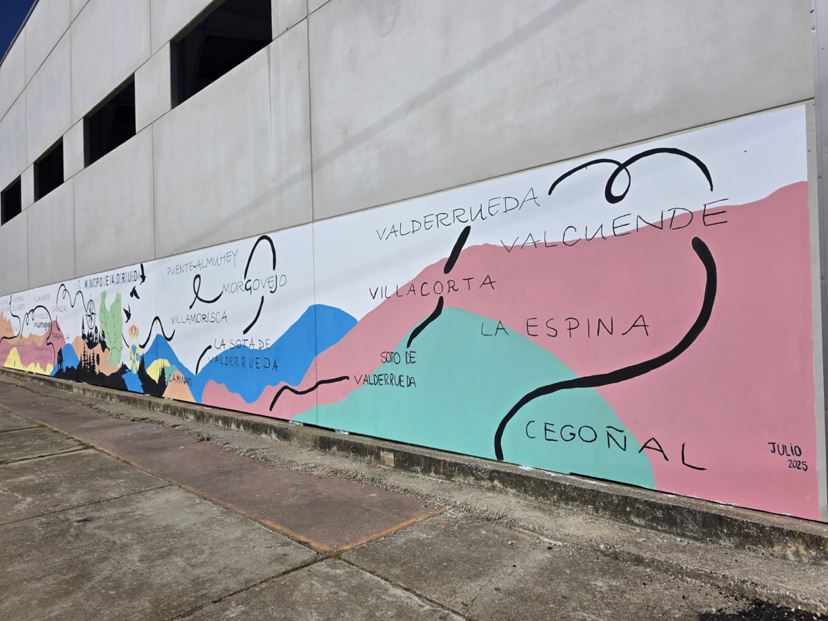 Mural pabellon puente almuhey boy scouts
