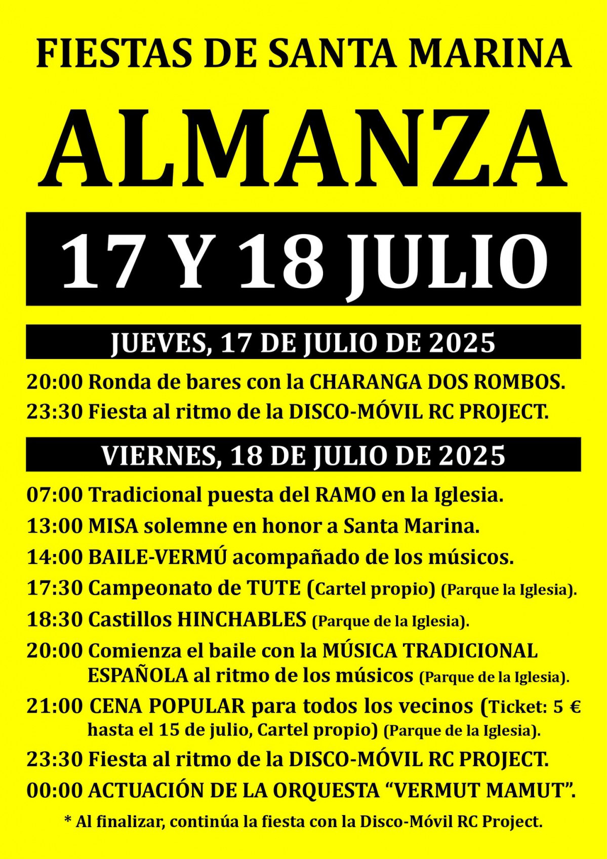 Fiestas st marina