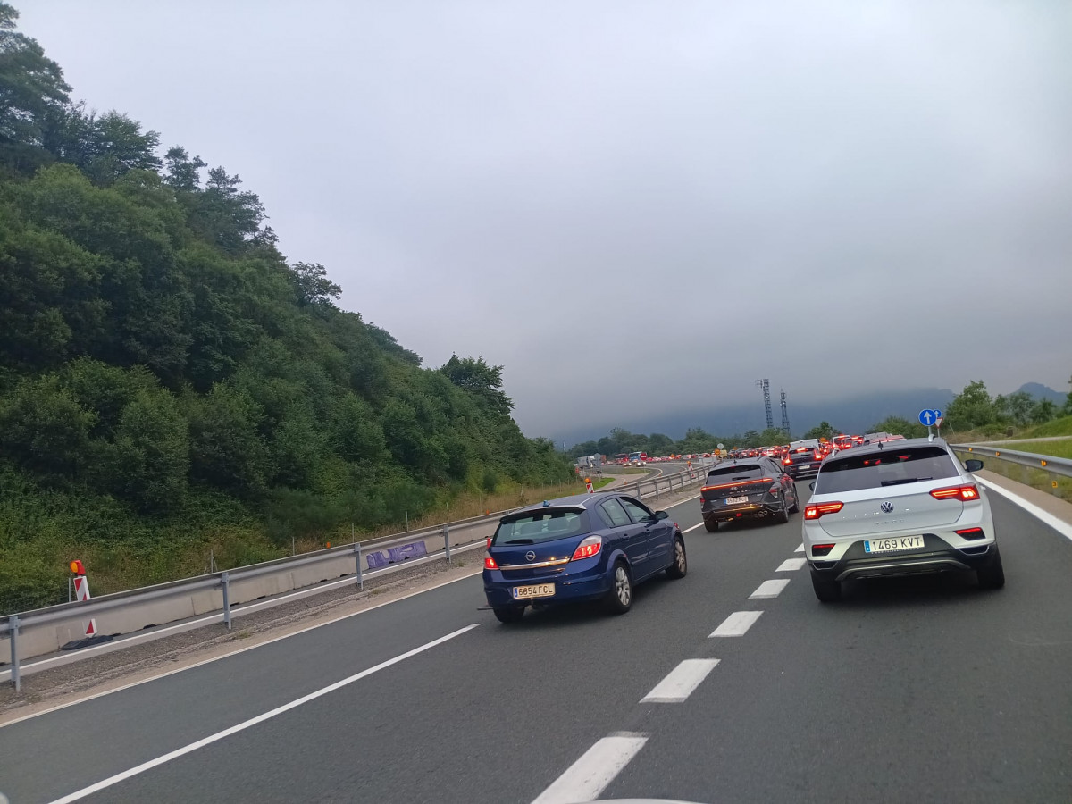 Retenciones autopista leon asturias AP 66