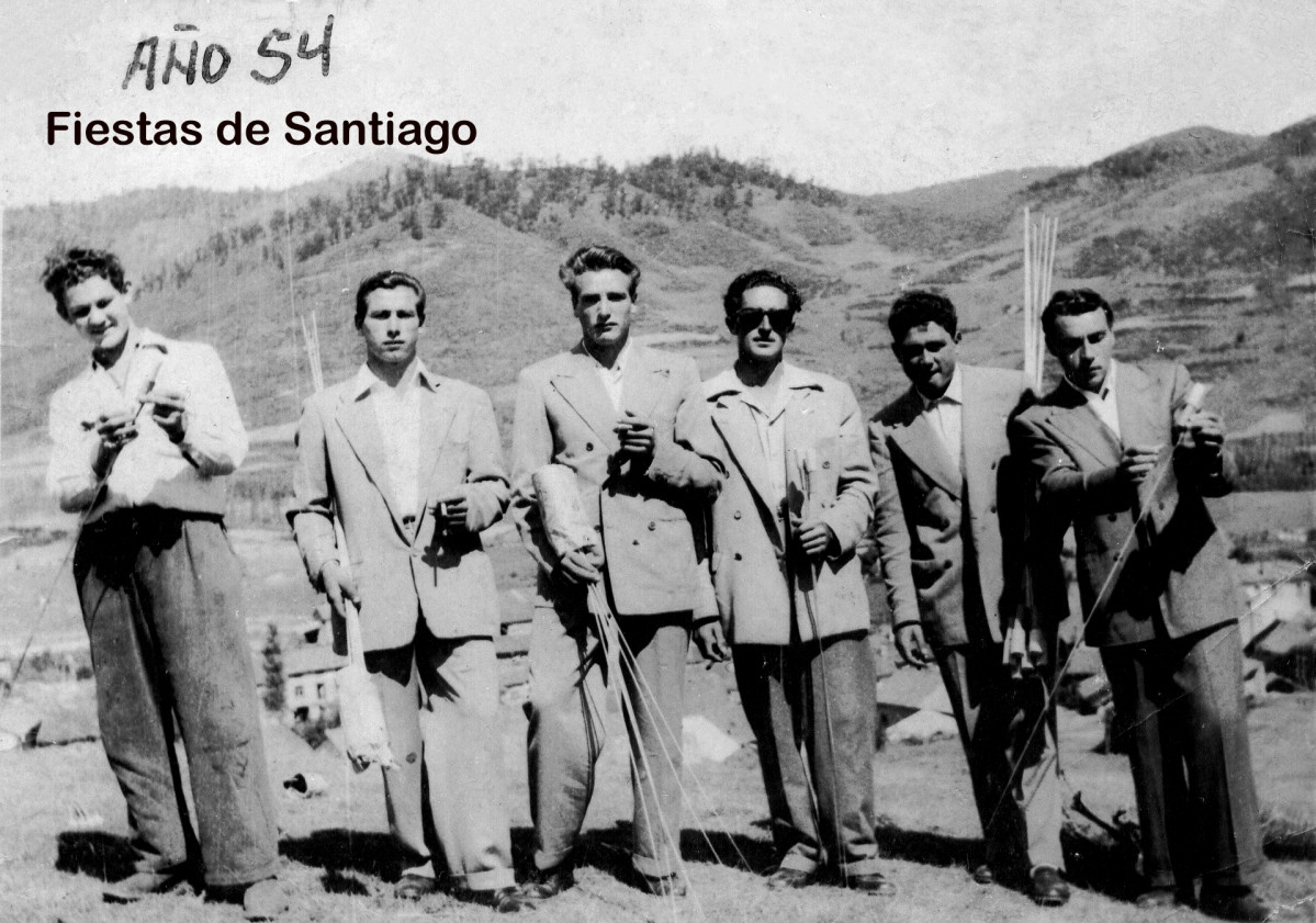 Fiesta santiago acebedo cohetes 1954 enrique martinez perez