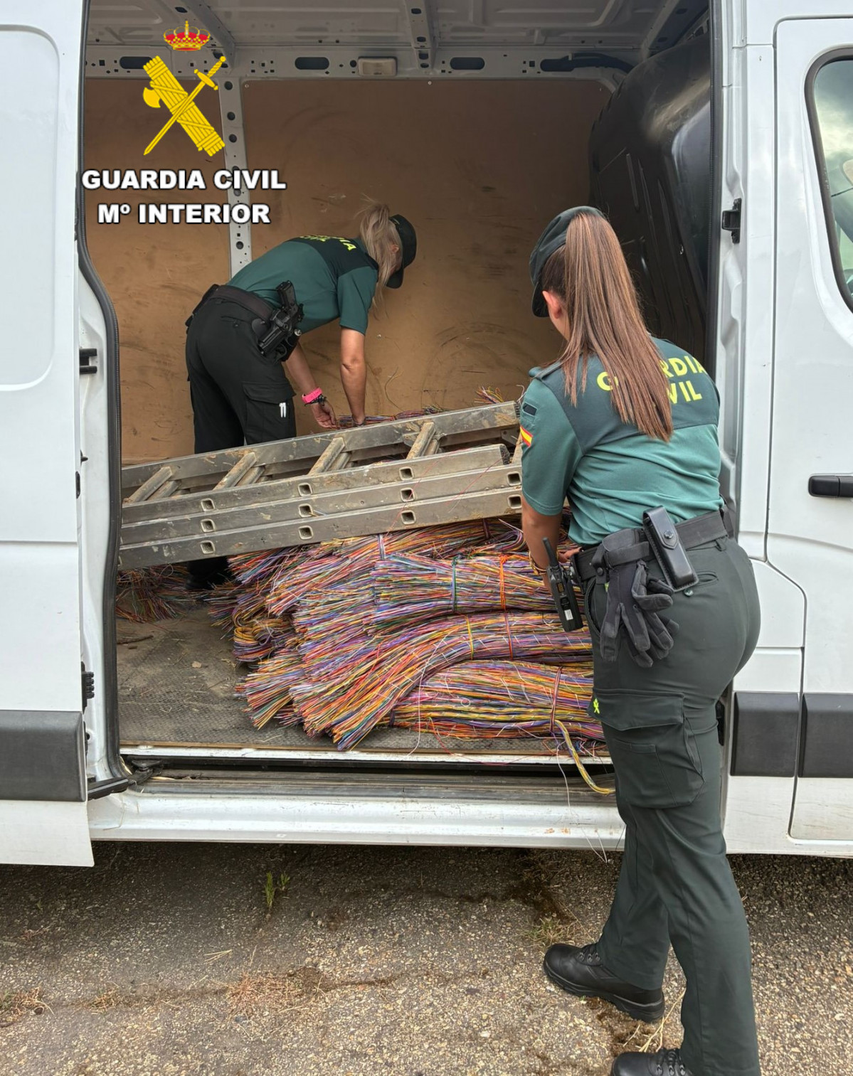 Recuperaciu00f3n cableado de cobre.Guardia Civil