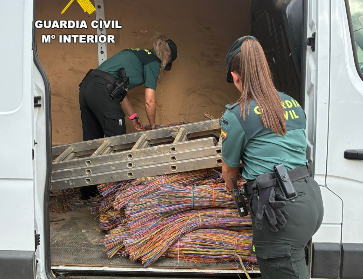 Recuperaciu00f3n cableado de cobre.Guardia Civil