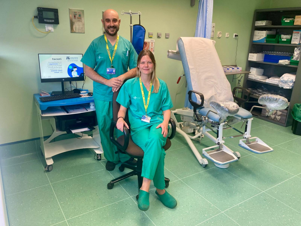 Doctores Miguel Garcia e Ines cividanes hospital de leon
