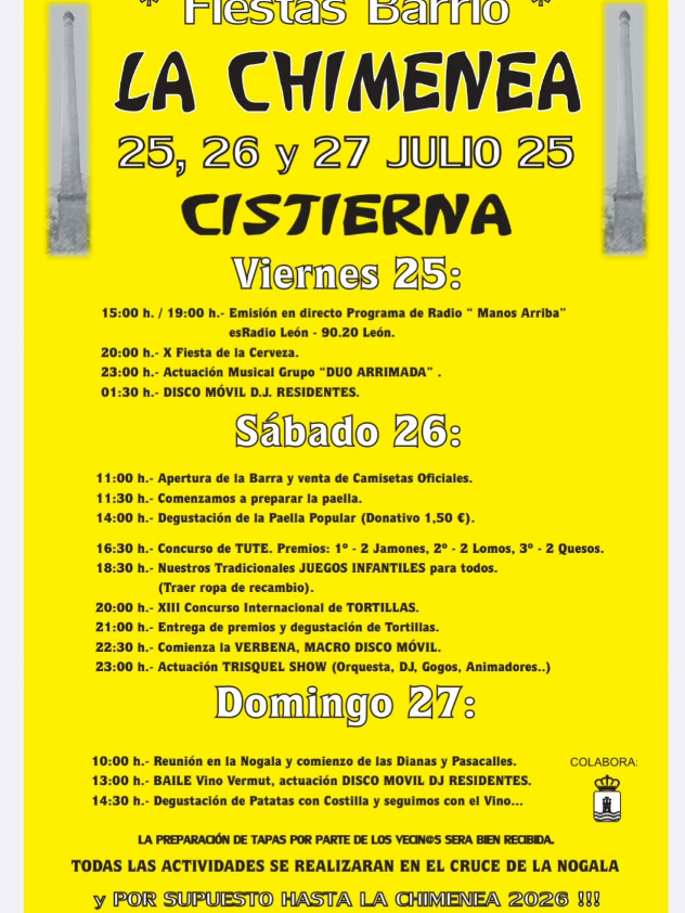 Fiestas chimenea