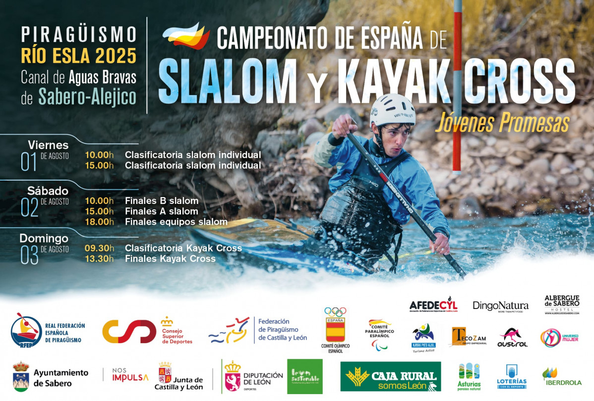 Cartel campeonato slalom y kayak cross