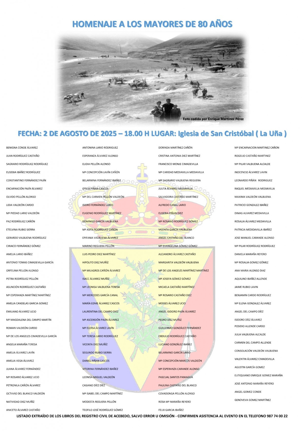 Homenaje mayores acebedo