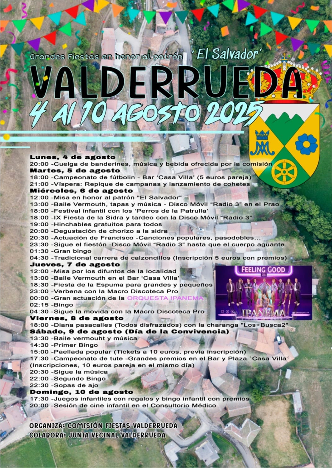 Programa fiestas valderrueda 2025