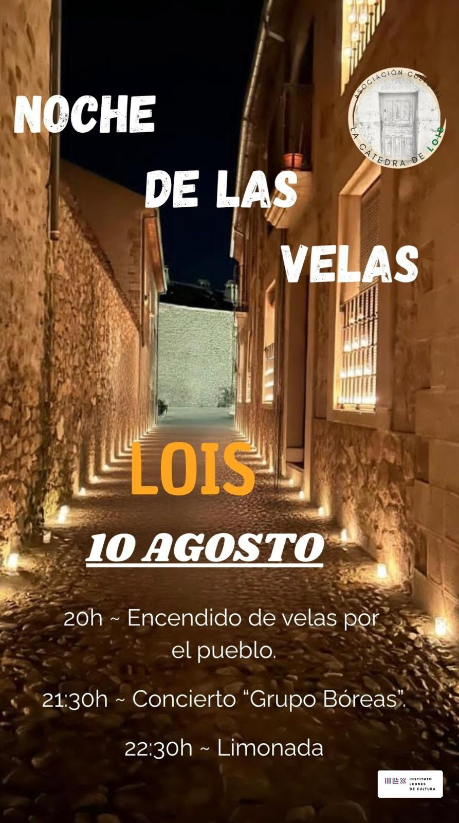 Cartel noche de las velas lois