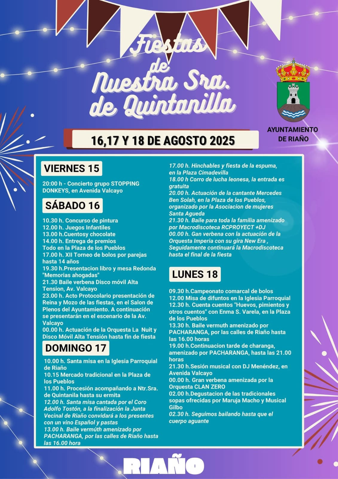 Programa fiestas riau00f1o