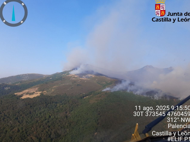 Incendio resoba montau00f1a palentina jcyl