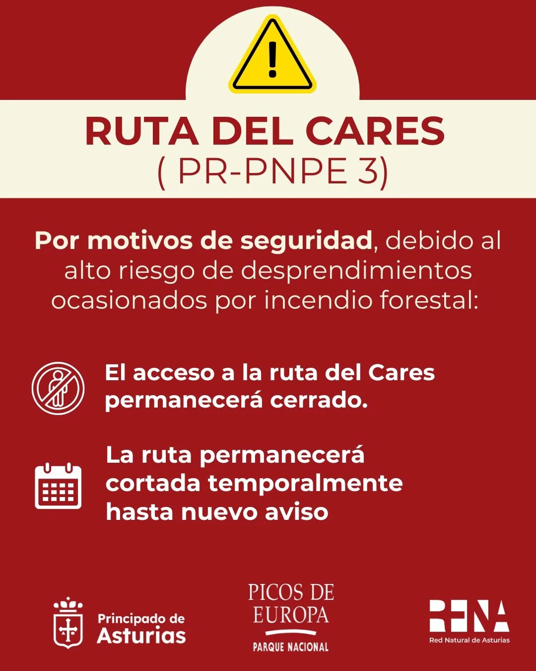 Corte ruta del cares