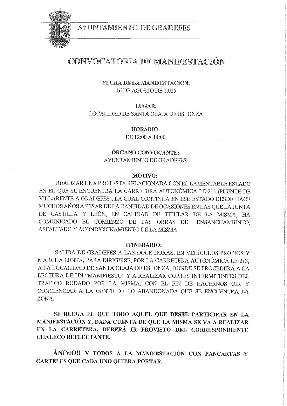 CARTEL MANIFESTACION