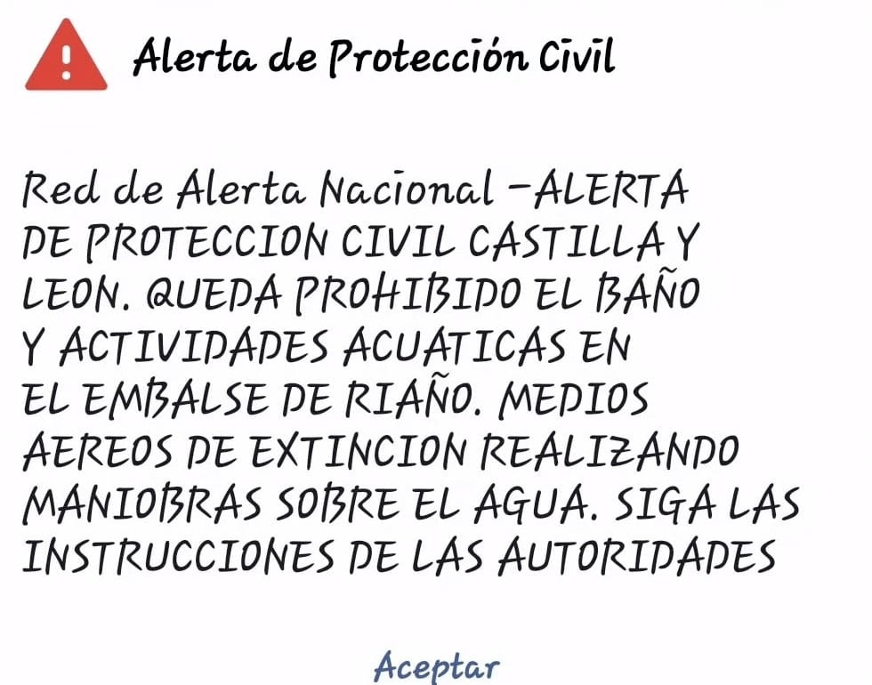 Alerta proteccion civil moviles